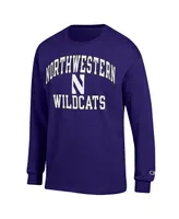 Men's Champion Purple Northwestern Wildcats High Motor Long Sleeve T-shirt