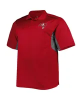 Men's Red Tampa Bay Buccaneers Big and Tall Team Color Polo Shirt