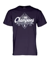 Men's Blue 84 Purple Northwestern Wildcats 2023 Big Ten Softball Regular Season Champions T-shirt