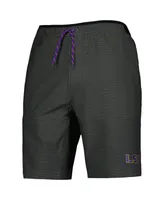 Men's Columbia Gray Lsu Tigers Twisted Creek Omni-Shield Shorts