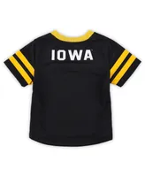 Toddler Boys Black, Gold Iowa Hawkeyes Red Zone Jersey and Pants Set