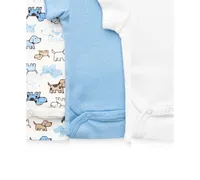 Little Me Baby Boys Cute Puppies Bodysuits, Pack of 3