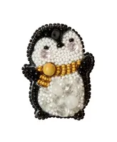 Charivna Mit Bp-297C Beadwork kit for creating brooch "Penguin"