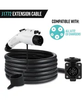 Lectron 20ft/6m J1772 Extension Cable Compatible with All J1772 Ev Chargers - Flexible Charging for Your Vehicle