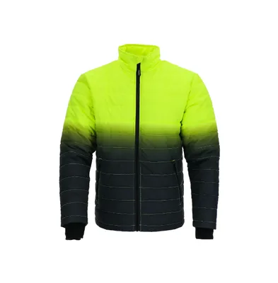 RefrigiWear Men's Enhanced Visibility Insulated Quilted Jacket
