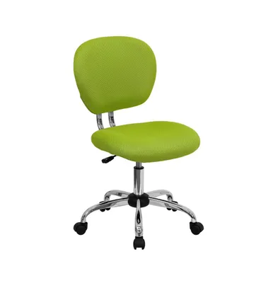 Emma+Oliver Mid-Back Mesh Padded Swivel Task Office Chair With Chrome Base