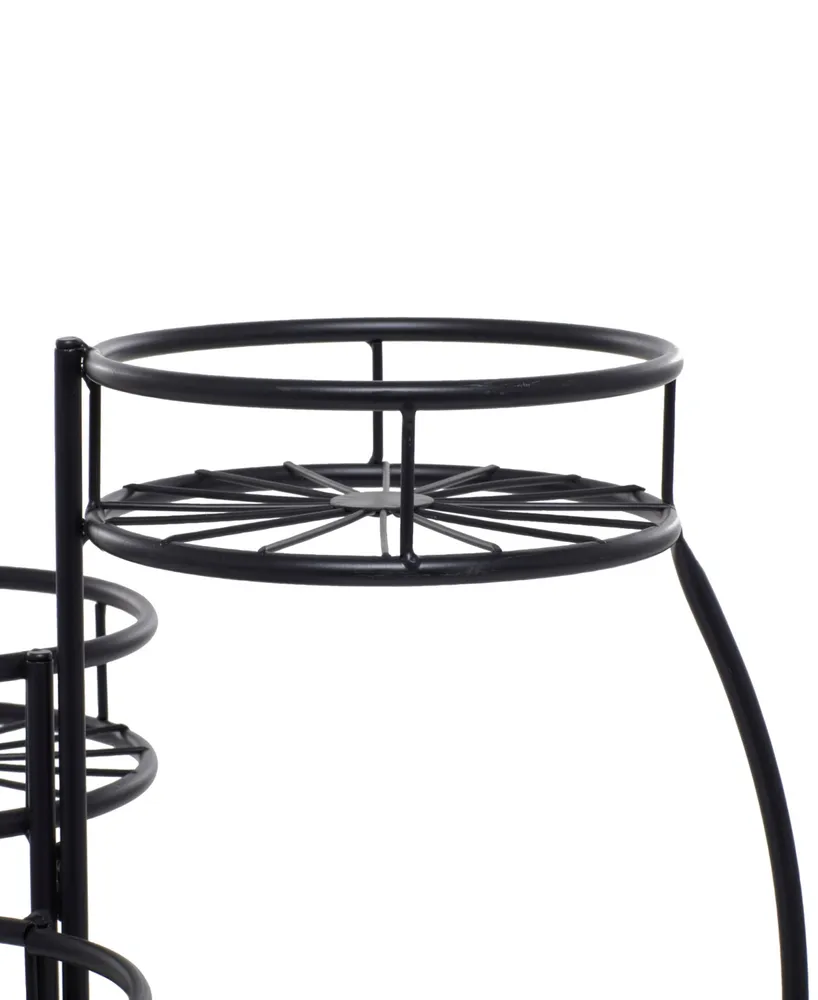 Metal Indoor Outdoor 3 Tier Starburst Plant Stand