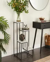 White Marble 4 Tier Plant Stand