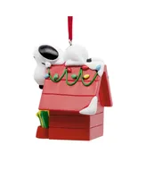 Hallmark Christmas Ornament Peanuts Snoopy on Holiday Doghouse - Multi