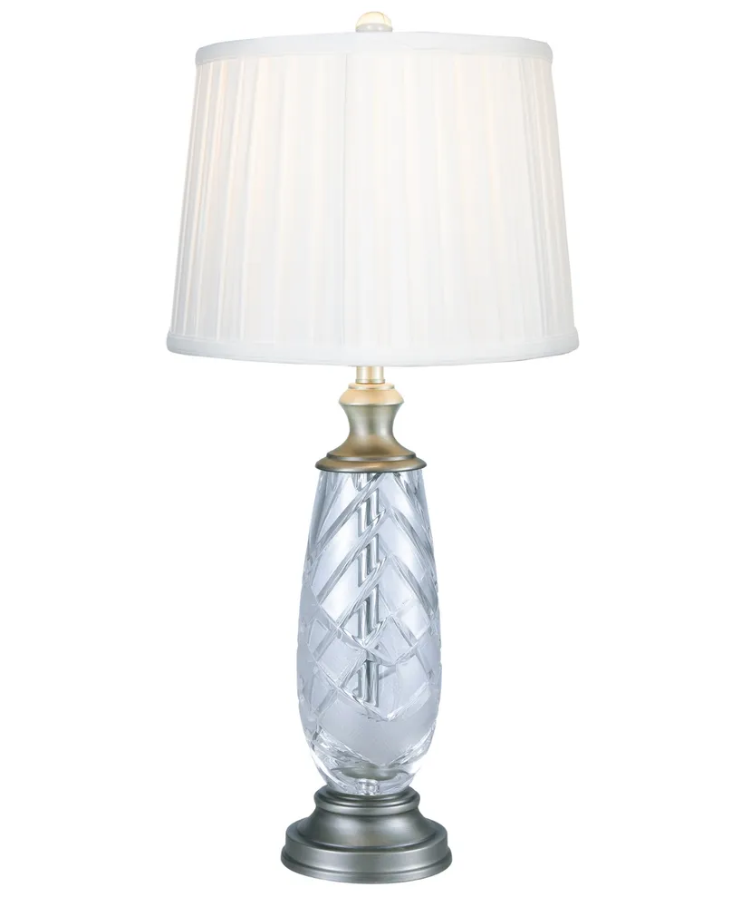 Dale Tiffany Lake Butler Lead Crystal Table Lamp