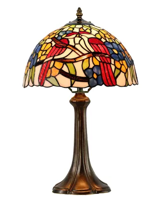 Dale Tiffany Lovebirds Floral Table Lamp