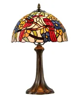 Dale Tiffany Lovebirds Floral Table Lamp