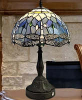 Dale Tiffany Jordan Dragonfly Table Lamp with Usb Port