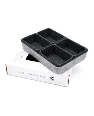 Welaxy Felt Piece Drawer Organizer Tray Set