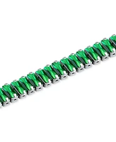 Giani Bernini Cubic Zirconia Baguette Tennis Bracelet Sterling Silver, Created for Macy's