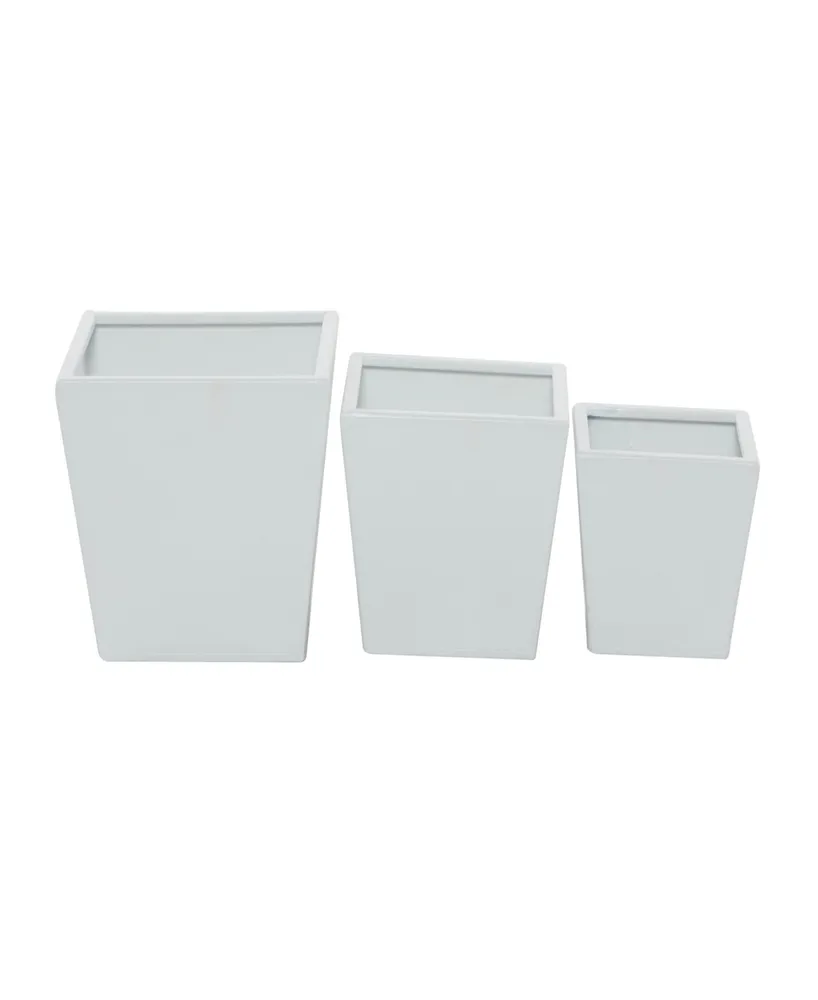 CosmoLiving Metal Indoor Outdoor Planter Set of 3