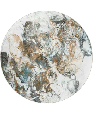 D Style Splash SPL11 8' x 8' Round Area Rug