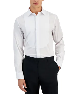 Alfani Men's Slim-Fit Formal Bib-Front Dress Shirt, Created for Macy's