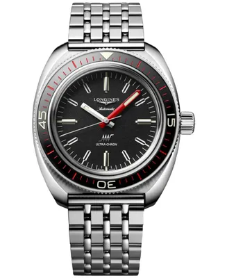 Longines Men's Swiss Automatic Ultra-Chron Stainless Steel Bracelet Watch 43mm