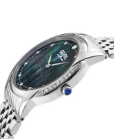 Gevril Women's Airolo Swiss Quartz Silver-Tone Stainless Steel Watch 36mm