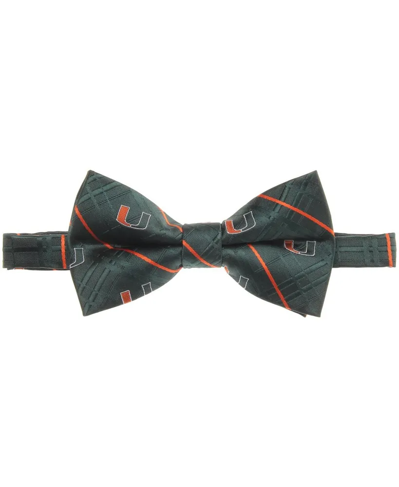 Men's Green Miami Hurricanes Oxford Bow Tie