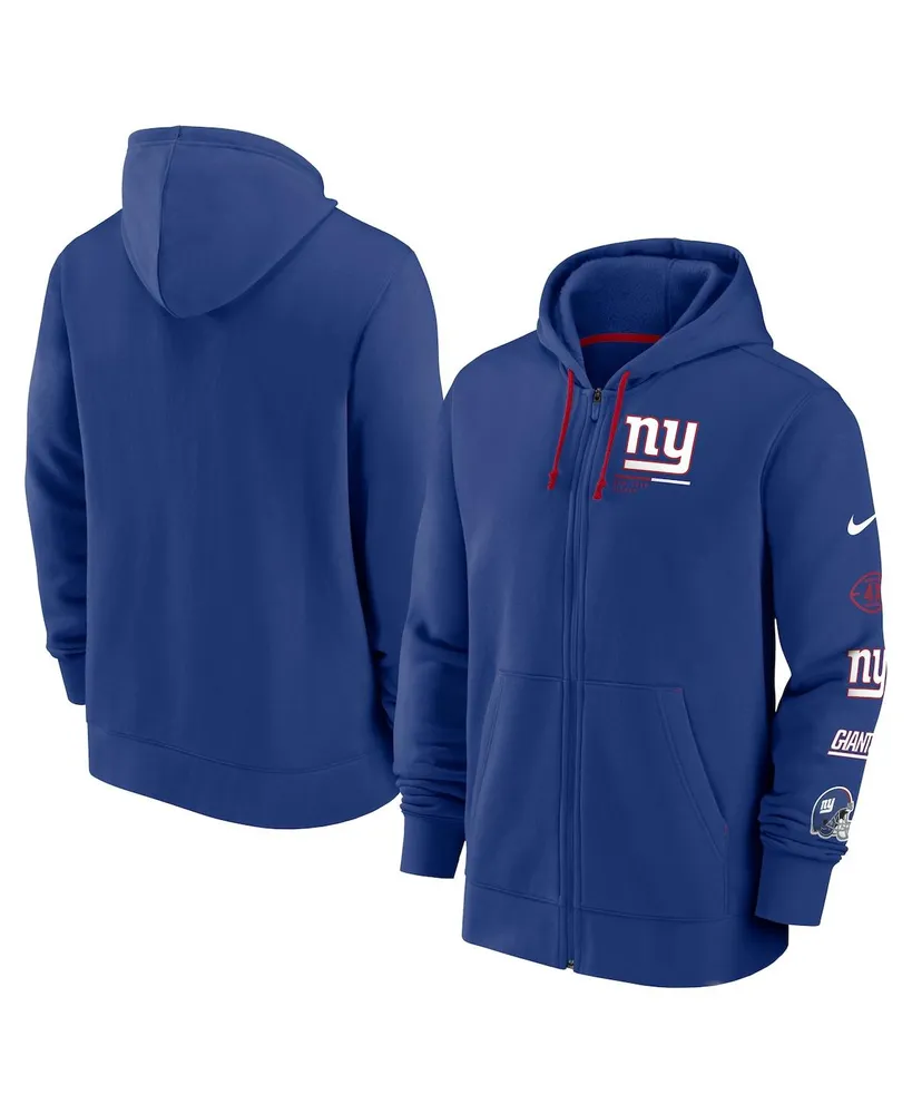 Men's Nike Royal New York Giants Surrey Full-Zip Hoodie