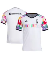 Men's adidas White Columbus Crew 2023 Pride Pre-Match Top