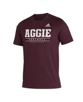 Men's adidas Maroon Texas A&M Aggies Sideline Football Locker Practice Creator Aeroready T-shirt