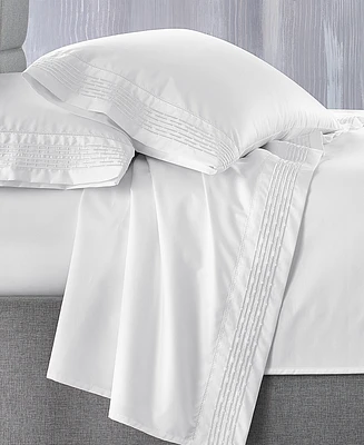 Hotel Collection Chain Links Embroidered 100% Pima Cotton Pillowcase, Standard, Exclusively at Macy's