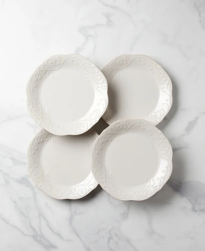 Lenox French Perle 4-Piece Dinner Plate Set