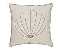 Safavieh Della Seashell 18" x 18" Pillow