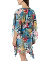 Coco Reef Contours Chiffon Caftan Cover-Up Dress