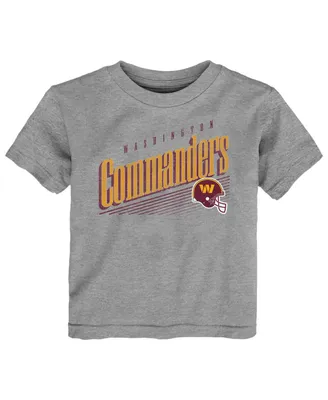Toddler Boys and Girls Heathered Gray Washington Commanders Winning Streak T-shirt