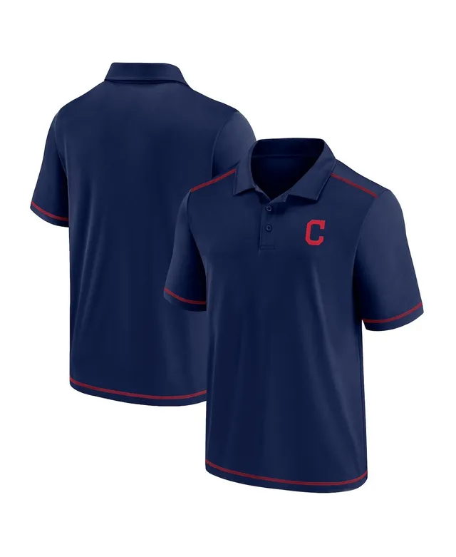 Men's Fanatics Branded Navy Cleveland Indians Primary Team Logo Polo