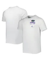 Men's Jordan White Florida Gators Team Practice Performance T-shirt