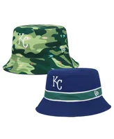 Men's New Era Royal Kansas City Royals Reverse Bucket Hat