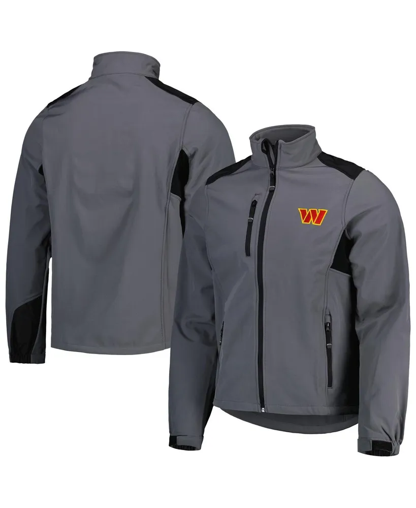 Men's Dunbrooke Charcoal Washington Commanders Softshell Fleece Full-Zip Jacket