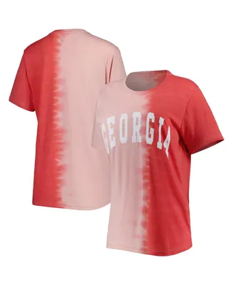 Women's Gameday Couture Red Georgia Bulldogs Find Your Groove Split-Dye T-shirt