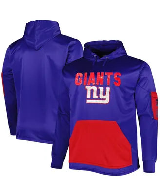 Men's Fanatics Royal New York Giants Big and Tall Pullover Hoodie