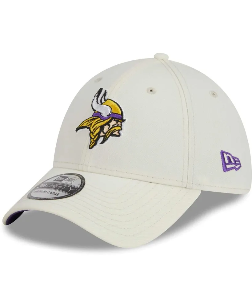 Men's Minnesota Vikings New Era Cream/Purple 2023 Sideline Historic  39THIRTY Flex Hat