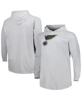 Men's Heather Gray St. Louis Blues Big and Tall Pullover Hoodie