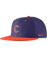 Men's Nike Clemson Tigers Aero True Baseball Performance Fitted Hat