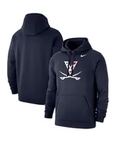 Men's Nike Navy Virginia Cavaliers Red, White & Hoo Club Fleece Pullover Hoodie