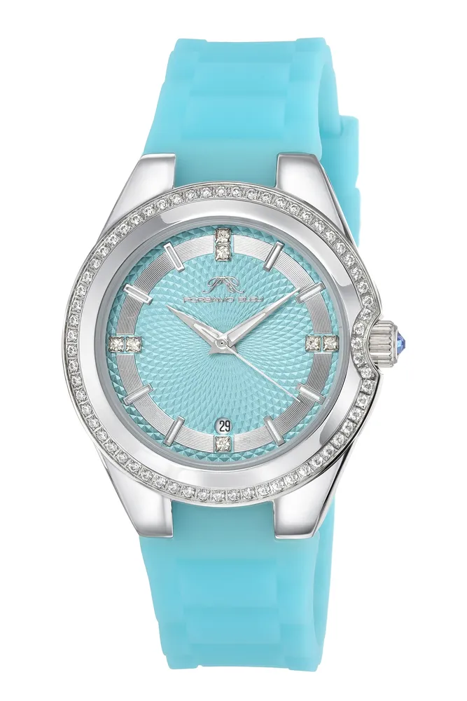 Porsamo Bleu Women's Guilia Stainless Steel and Silicone Strap Watch 1122CGUS