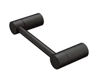 Matte Black Pivot Toilet Paper Holder for Bathroom, Wall Mount Toilet Roll Dispenser