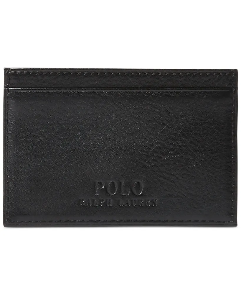 Polo Ralph Lauren Men's Pebbled Leather Card Case