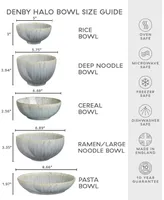 Denby Halo Speckle Set of 4 Rice Bowls, Service for 4