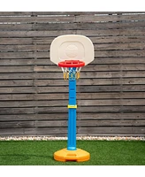 Kids Children Basketball Hoop Stand Adjustable Height 63''-85'' Indoor Outdoor Sports