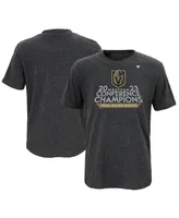 Big Boys and Girls Fanatics Heather Charcoal Vegas Golden Knights 2023 Western Conference Champions Locker Room T-shirt