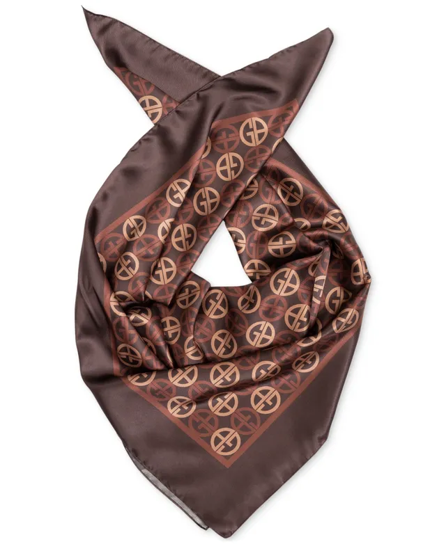 Giani Bernini Women's Signature Logo Silk Square Scarf